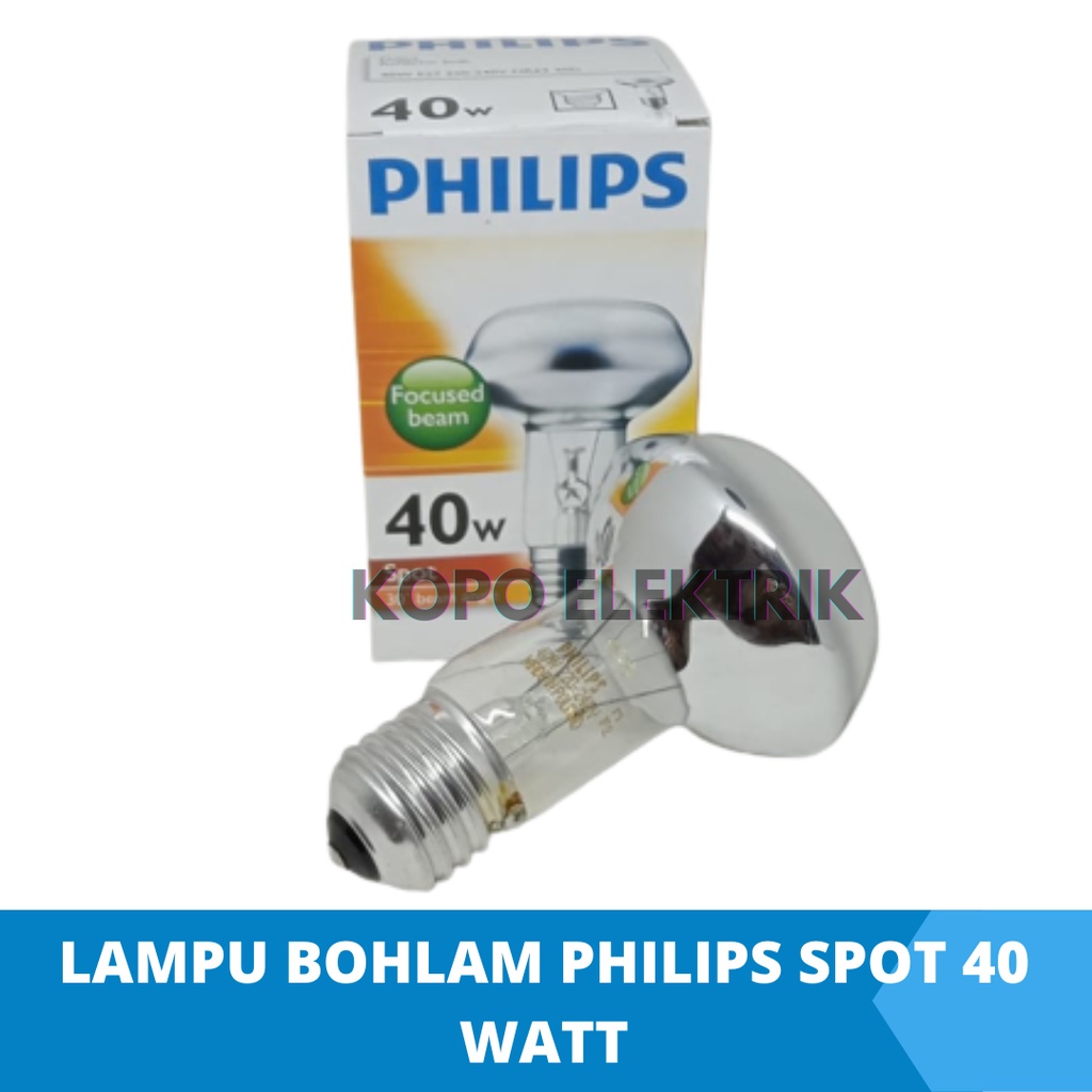 Lampu Bohlam 40 Watt Philips Spot NR63/Lampu Penghangat 40w