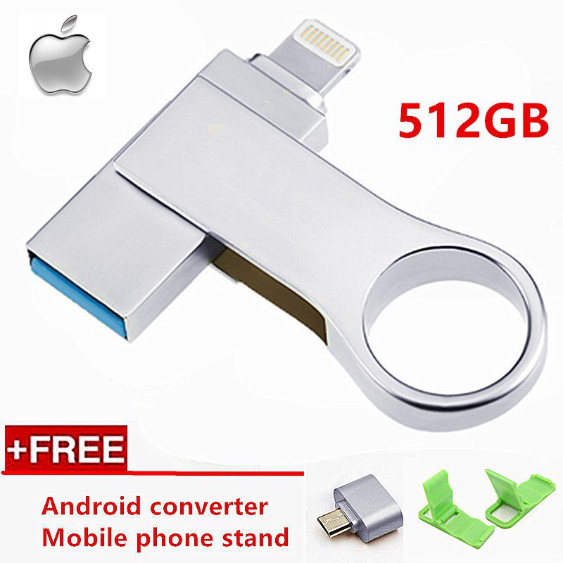 Flash Disk USB Bahan Metal Anti for Air untuk iPhone / iPod / ios11