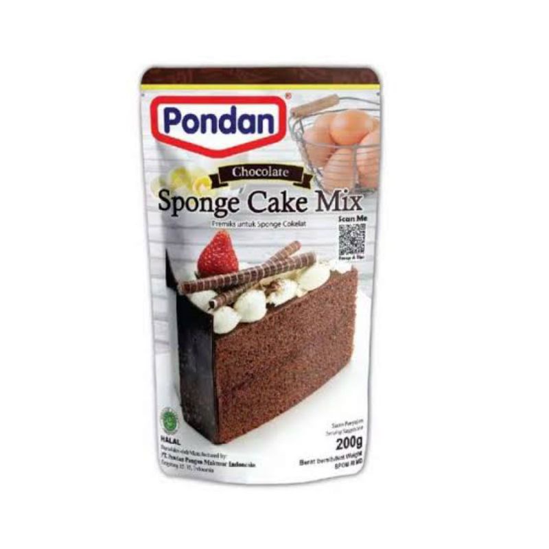 

Pondan Sponge Cake Mix Chocolate 200gr