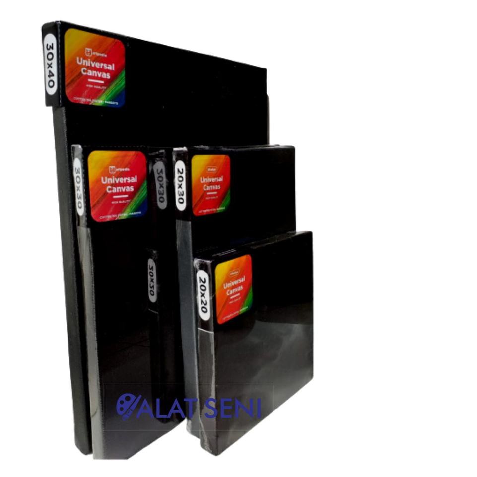 

☍Drv Akalpa kanvas Lukis Hitam Ukuran 30x40 CM / Canvas Black 30x40 CM ✩ ★