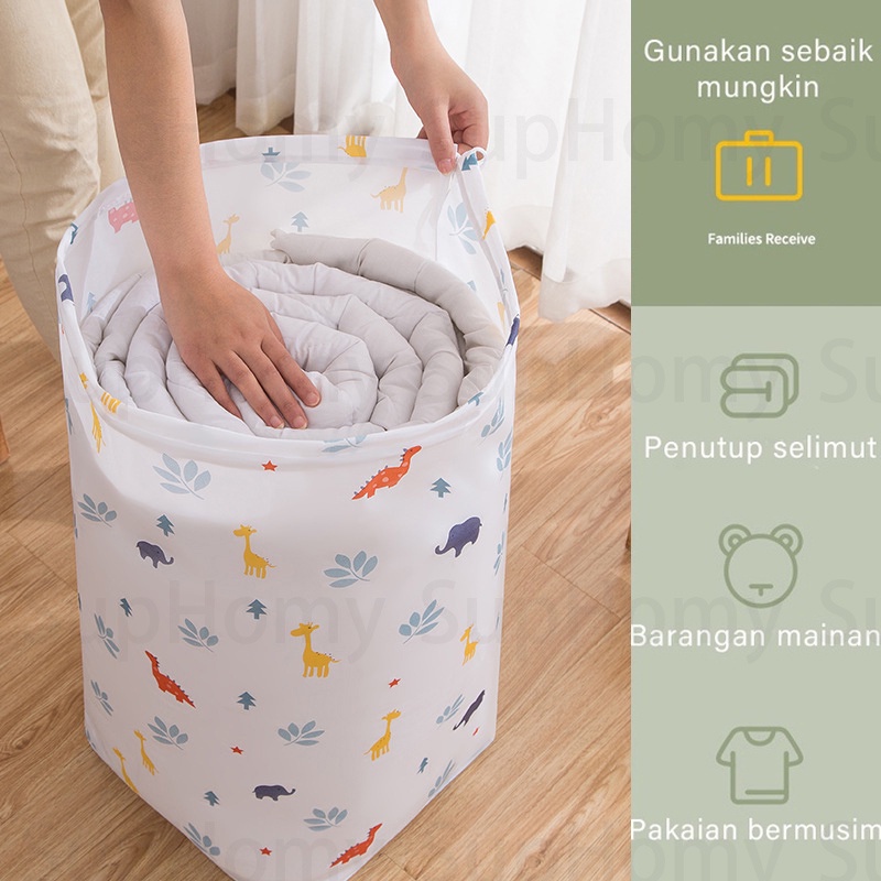 Tempat Baju Kotor untuk Cucian Tempat Penyimpanan Pakaian Karakter New Laundry Bag Tempat bedcover pakaian