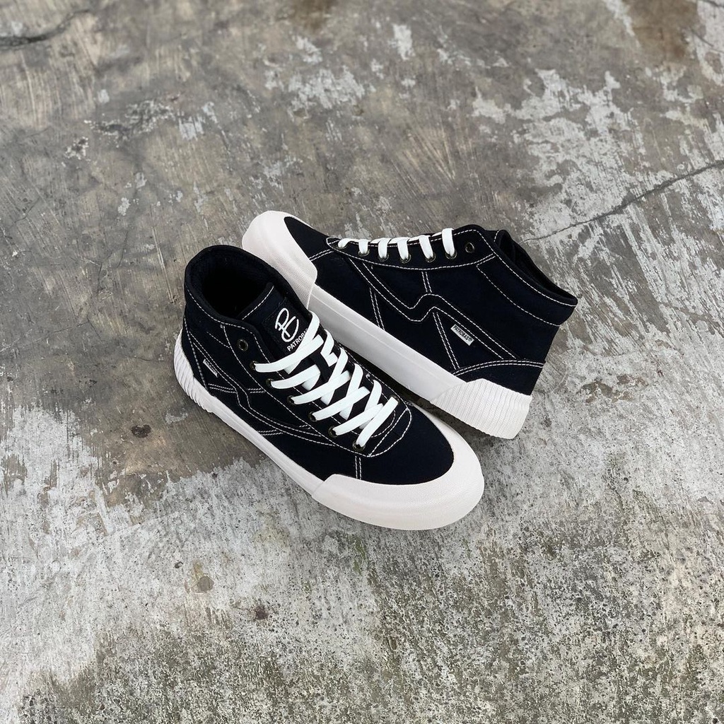 PATROBAS EQUIP HIGH BLACK WHITE, NAVY, MAROON & CHARCOAL - Sepatu  Sneakers Canvas Pria/Wanita Patrobas Original-2