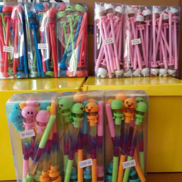 

1 Lusin Pulpen Gel Spring Doll Bulpen Mantul