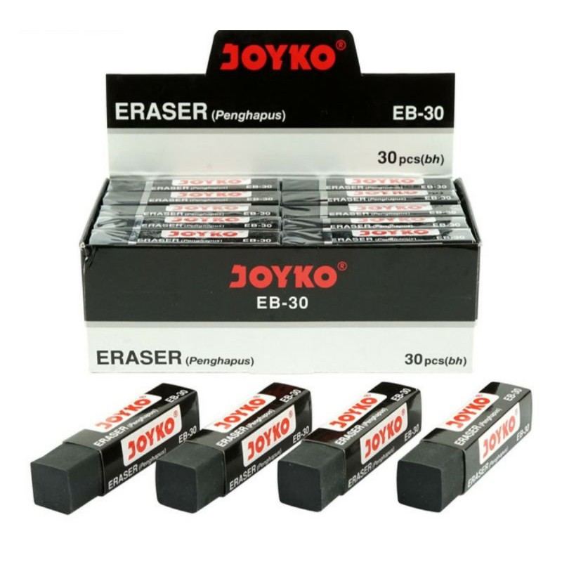 Penghapus Pensil Joyko Tanggung EB-30/ER-30W/EB30CO Grosir 30 Pcs