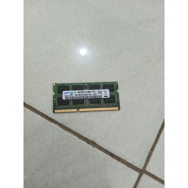 ram memori laptop sodimm ddr3l pc3l 8gb low voltage 1.35v