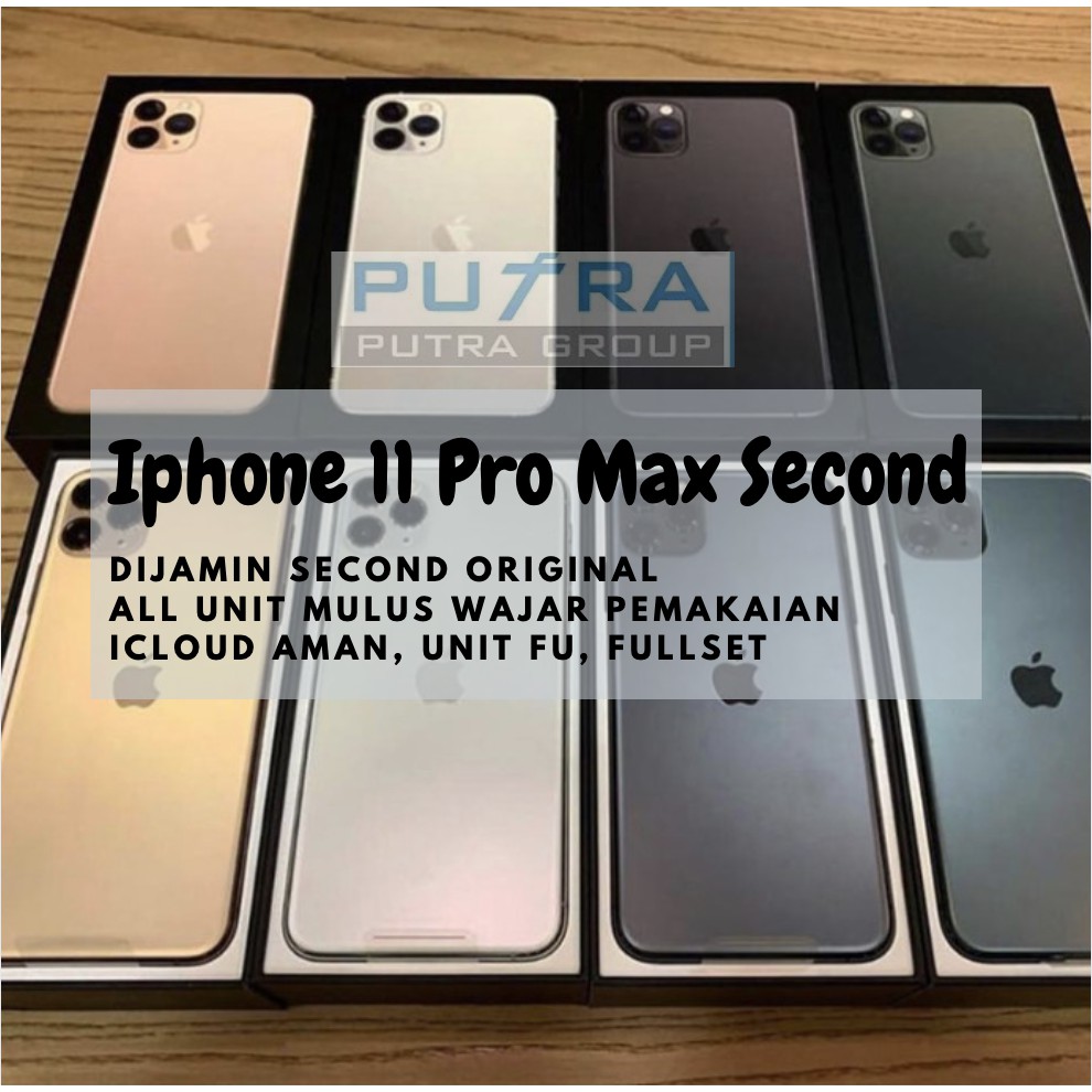 (S   ECOND) iPhone 11 Pro Max 64GB 256GB 512GB MULUS - BEKAS