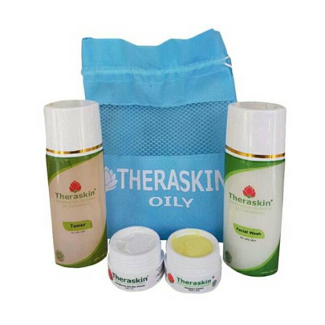 THERASKIN Paket Skincare Oily Whitening Prima 4 in 1 - BPOM