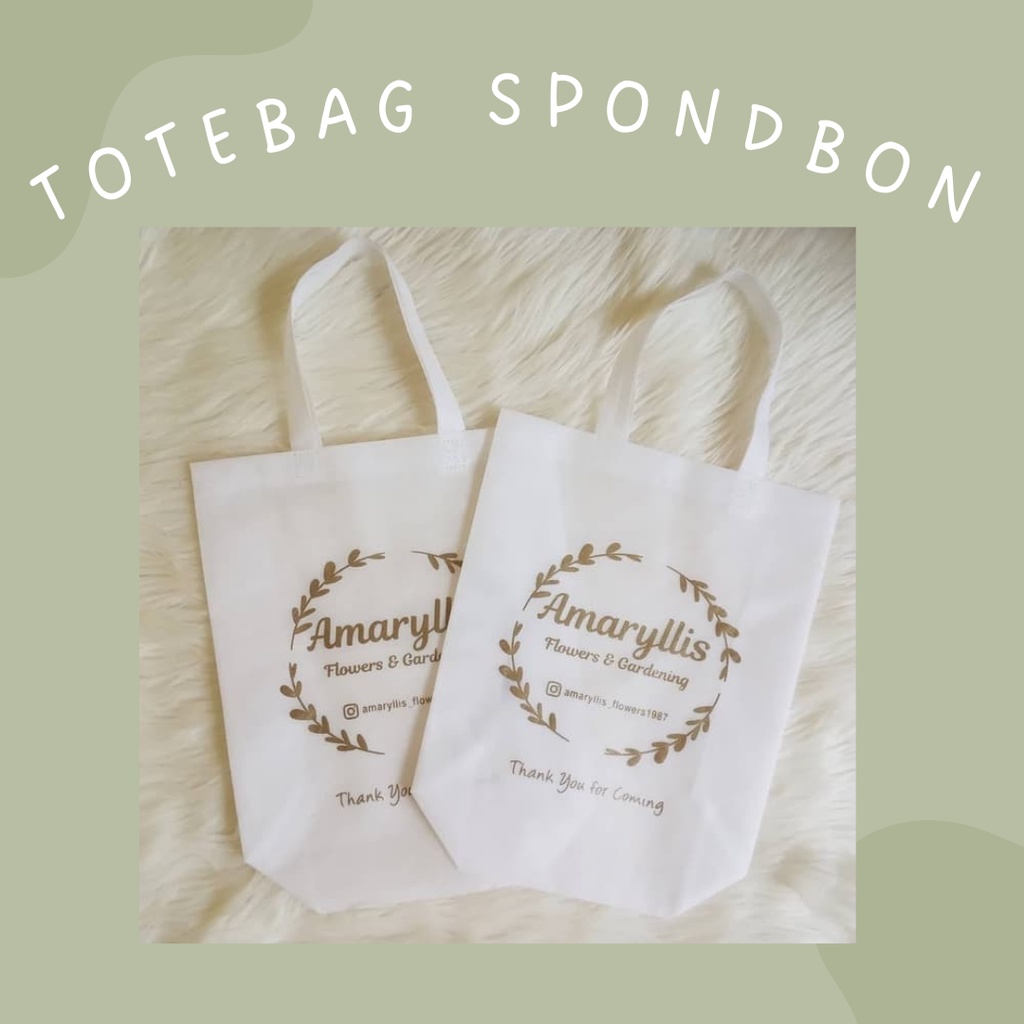 Totebag Custom,Totebag Sablon,Totebag Spunbond,Totebag Furing