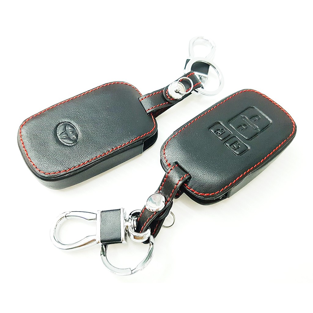 Leather Key Cover - Sarung Kunci Kulit  Sienta  tipe V Q   Keyless