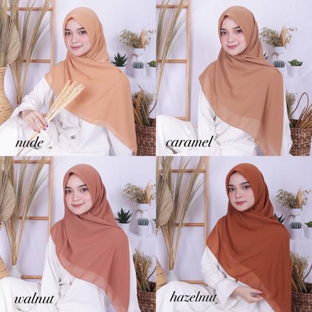 [99 WARNA] SQUARE BELLA / BELLA POLYCOTTON / HIJAB POTTON