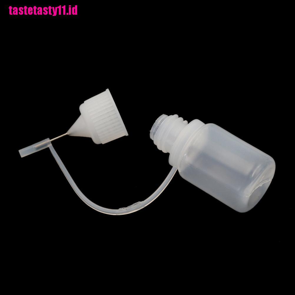 【TTID】5pcs Needle Tip Empty Squeezable Liquid Dropper Bottle Plastic 5ml