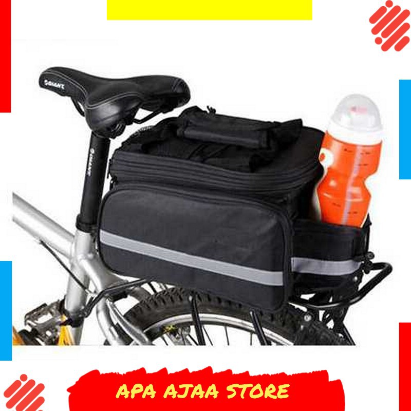 Terlariss !! Roswheel Tas Sepeda Bicycle Rear Carrier Bag 600D Polyester 8L - 14024