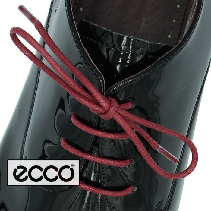 Tali sepatu Lilin ECCO 105cm Dark Red ( Premium Waxed Shoelace )