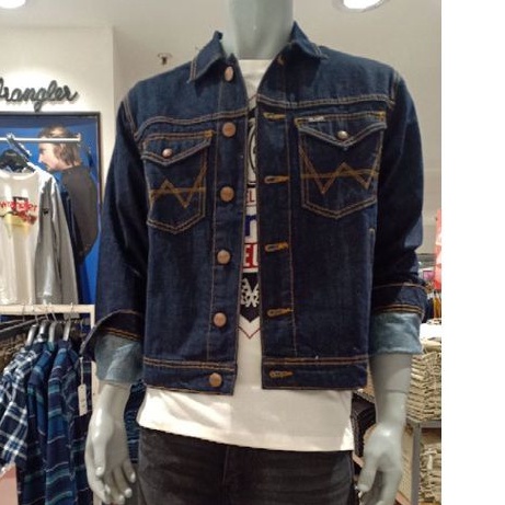 wrangler jaket cowok original jaket jeans