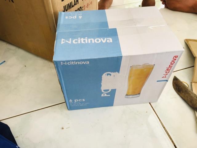Citinova Porto - 1 Set Isi 6 / 1 Inn Gelas Susu / Gelas Pub / Beer / Gelas Jus / Gelas Porto / Gelas