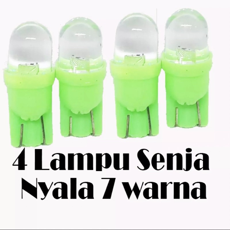 2 Lampu Senja Kedip 7 Warna - Bisa Untuk Spedometer / LED Untuk Lampu Motor - Indicator gigi - Lampu senja DLL - Kedip 7 Warna - 2 Buah SEPASANG / 2PCS Lampu Sen / Sein / Seri / Lampu Senja 7 Warna T10 Colok Kelap Kelip Kedap Kedip Variasi Lampu Sein Moto