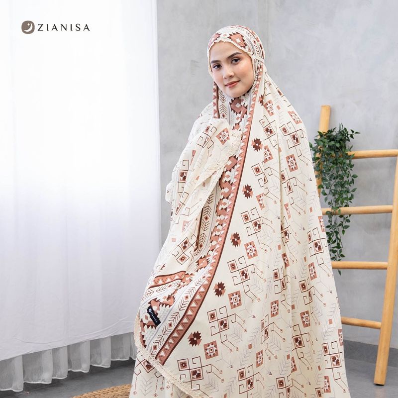 Big Ramadan Sale Terlaris Mukena 2in1 Border Davira Original by Zianisa Motif Size Dewasa Jumbo Katu
