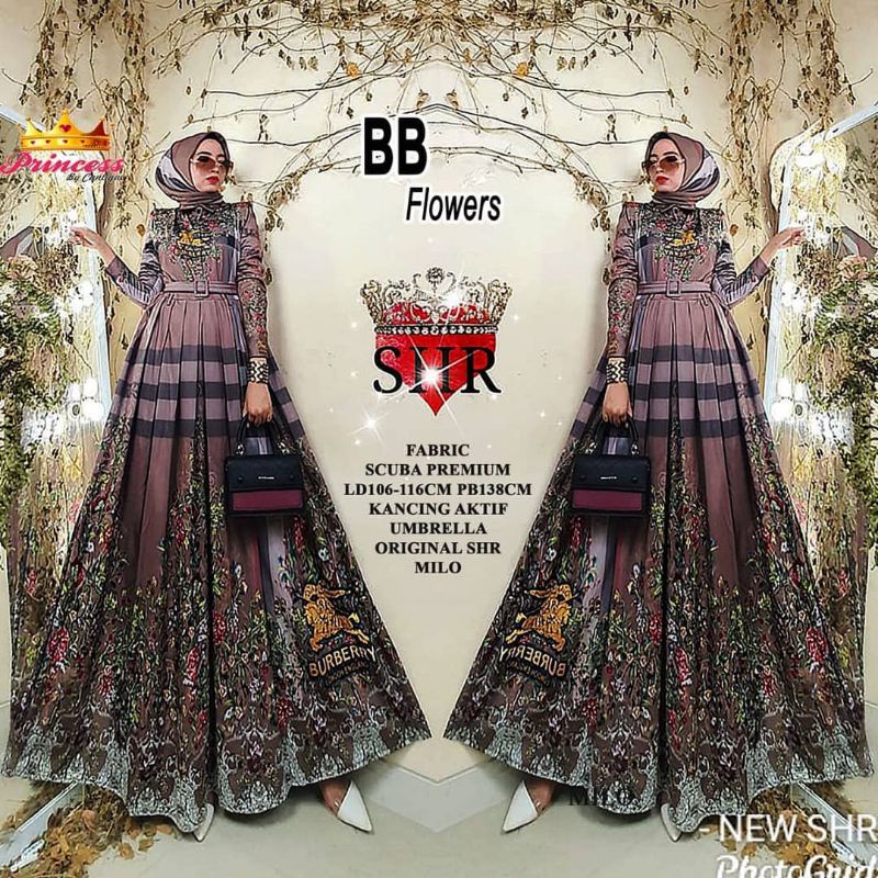 fashion muslim BB flowers