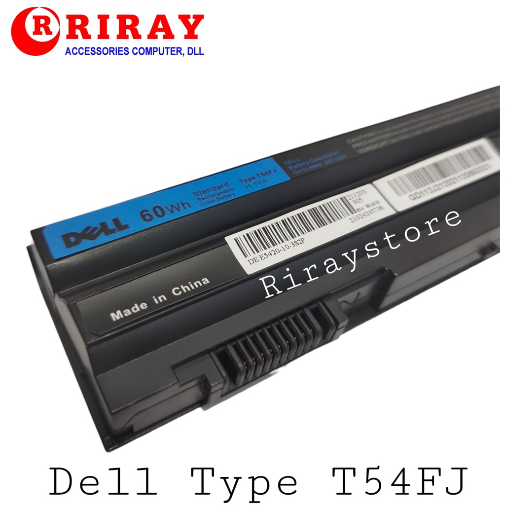 Baterai Original Laptop Dell Latitude E6420 E6430 E6440 E5420 E5520 E6420 E6440 E6520 E6530 E6540 E5520 T54F3 T54FJ