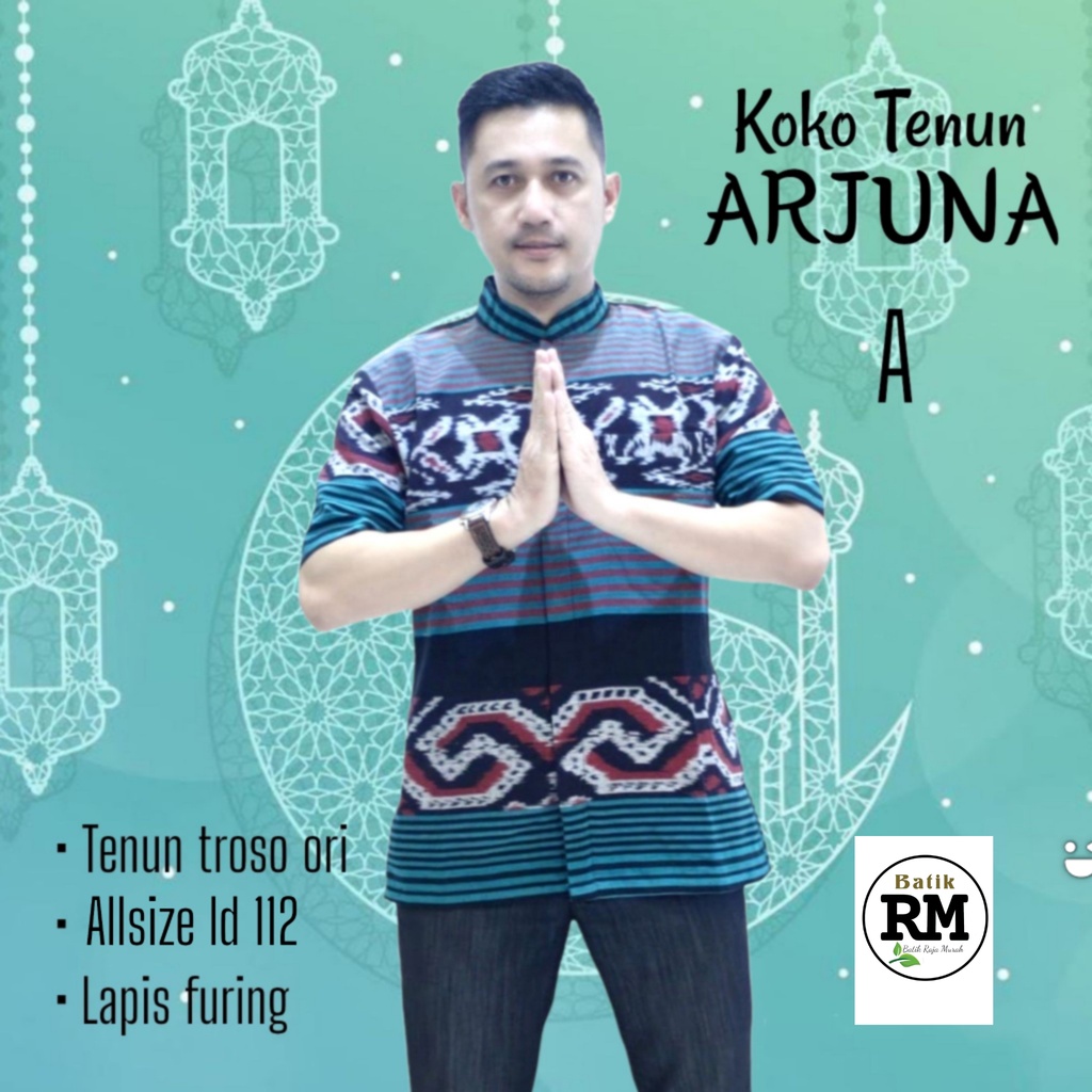 Kemeja kemko koko arjuna ori tenun troso full furing