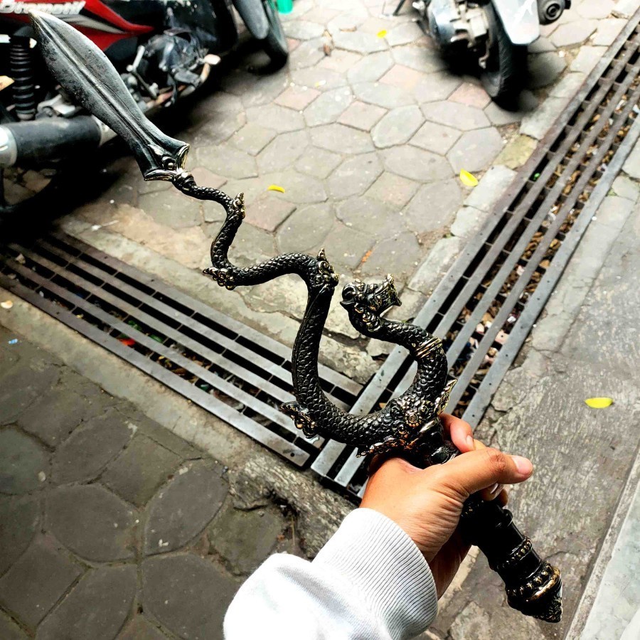 Pusaka Tombak Raja Naga Runting Langka Antik AP034