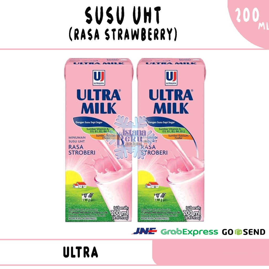 

Ultra Milk Rasa Stroberi 200ml