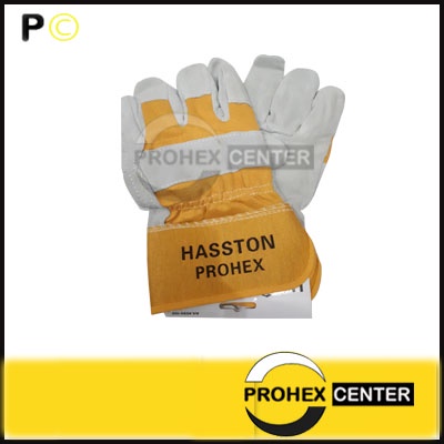 SARUNG TANGAN LAS KOMBINASI Welding Gloves Kulit Safety Proyek 10.5&quot; - HASSTON PROHEX