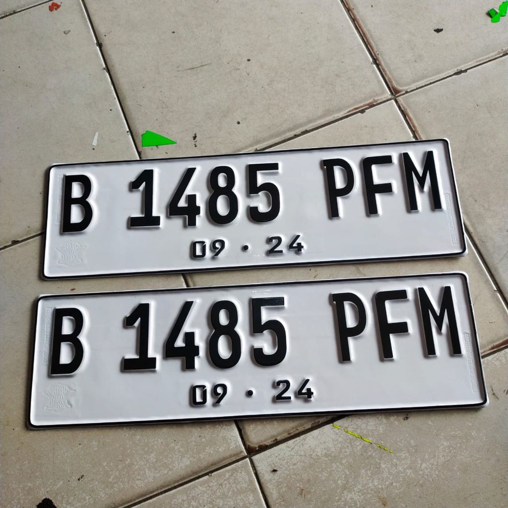 Jual plat nomor mobil putih font baru | Shopee Indonesia