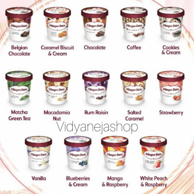 

Haagendazs Pint 473Ml Harga Reseller ( Mix Varian ) Termurah