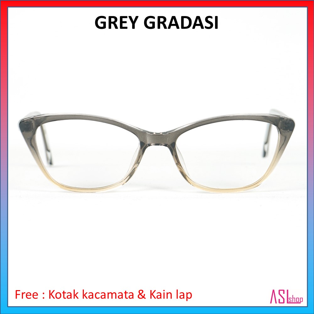 FRAME DAN KACAMATA MINUS KOREA STYLE (ID 1054) + LENSA BLUERAY/PHOTOCROMIC