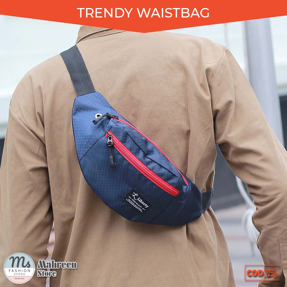 Tas Waist Bag Pria Tas Selempang Pria Tas Pinggang Pria -