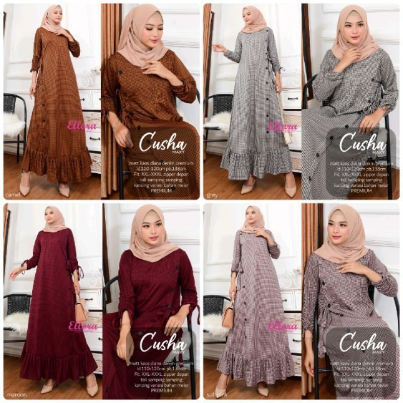 CUSHA MAXY kaos diana denim premium zs