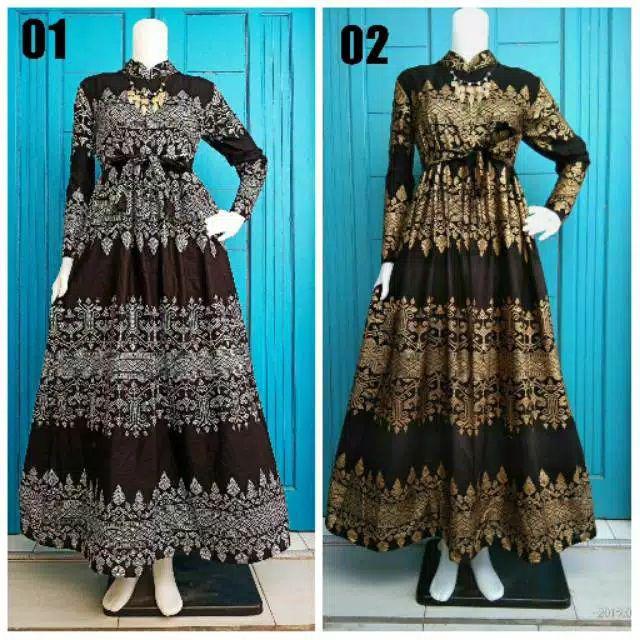 Gamis Batik Manggar, Padi,sekar,cantik,kubis,kipas,daun,kupu,nadine,gendis