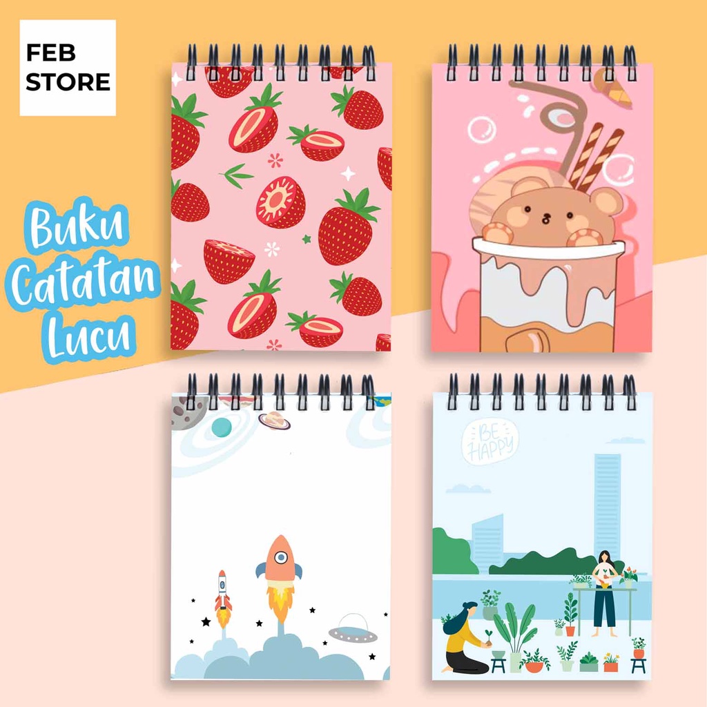 

NOTEBOOK CATATAN SPIRAL MINISIZE AESTHETIC BUJO B7