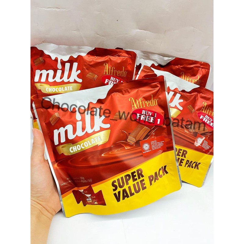 

Alfredo Milk Chocolate Super Value Pack 180gr