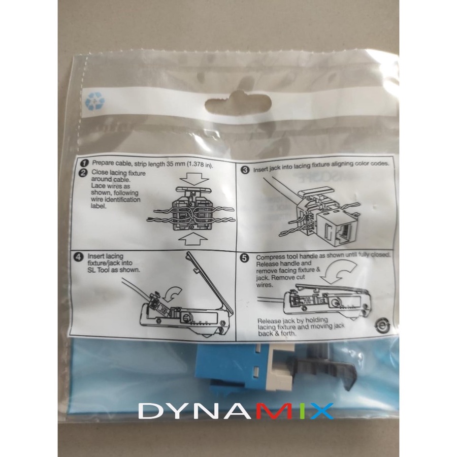 COMMSCOPE AMP Modular Jack RJ45 Cat.6 SL Series Almond Original | cat6