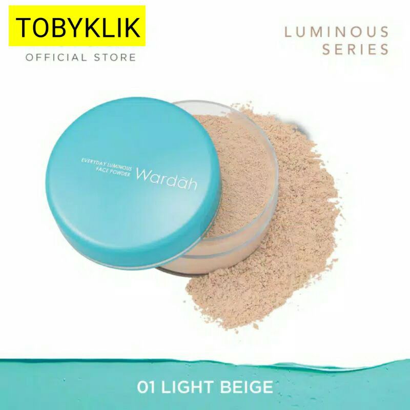 Wardah Everyday Loose Powder (bedak tabur) Luminous Face Powder Sahde 1-4 30 gr