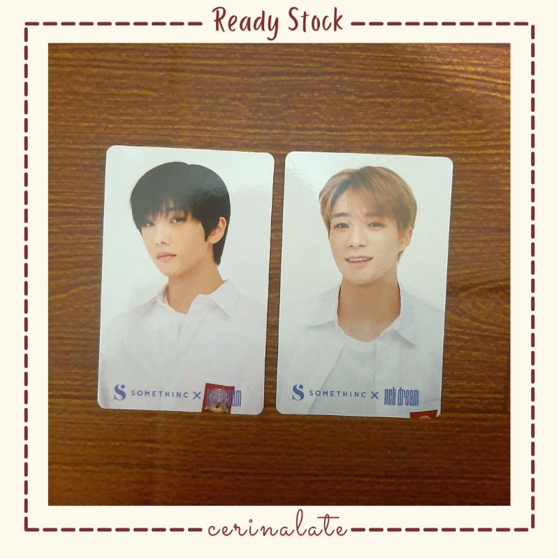 [READY] PHOTOCARD SOMETHINC X NCT DREAM FULLSET JENO JISUNG