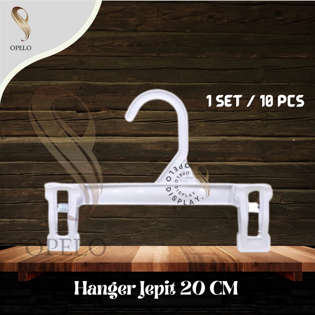 ( 10 PCS ) HANGER JEPIT ANAK 20 CM / KERUDUNG / CELANA