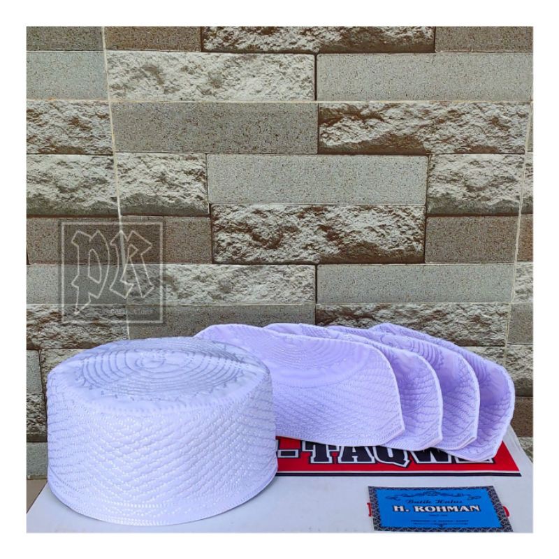 Peci Kupiah Songkok Haji Al-Madina Hitam & Putih