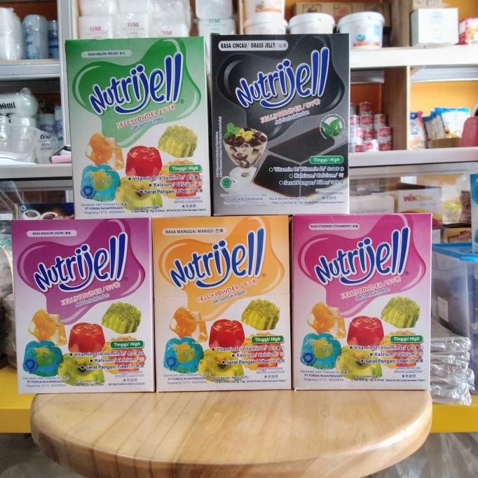 

] Nutrijell Jelly Powder Instant 1 Box 12 sachet @15gr