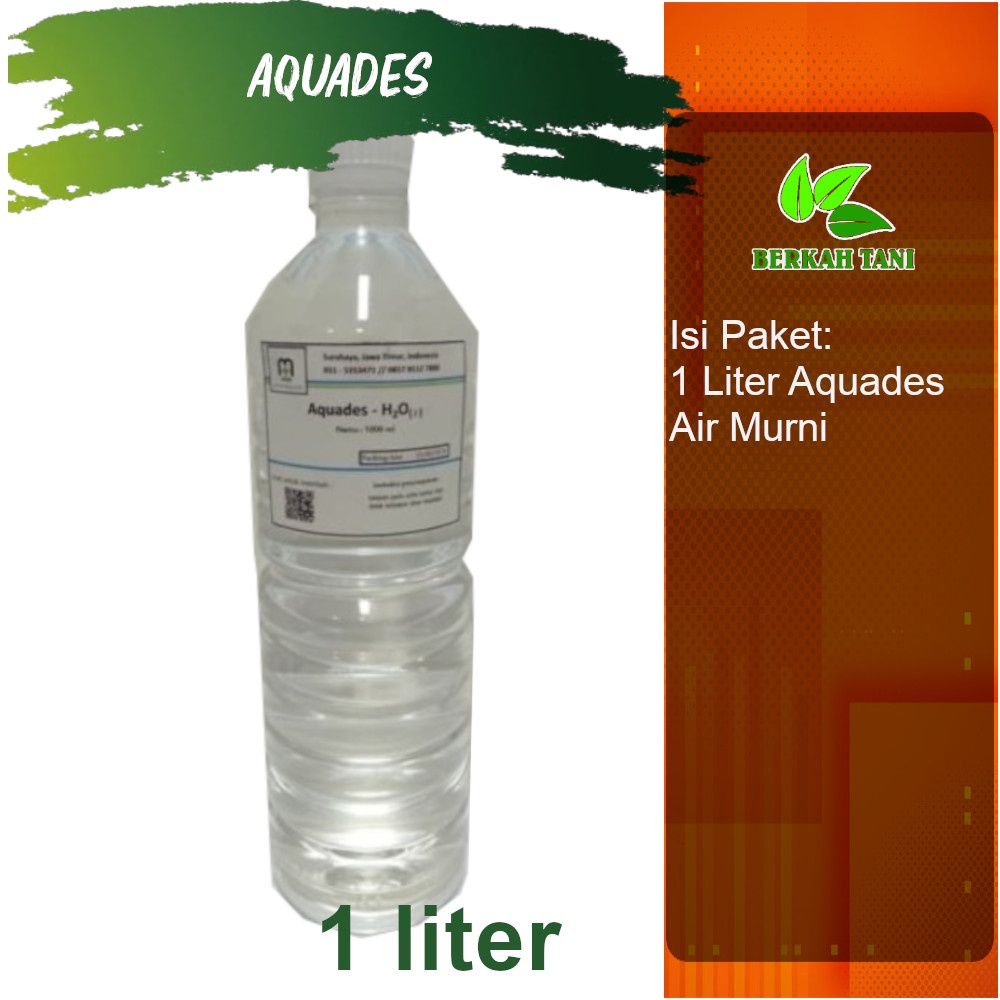 Aquades 1 Liter Asir Suling Murni