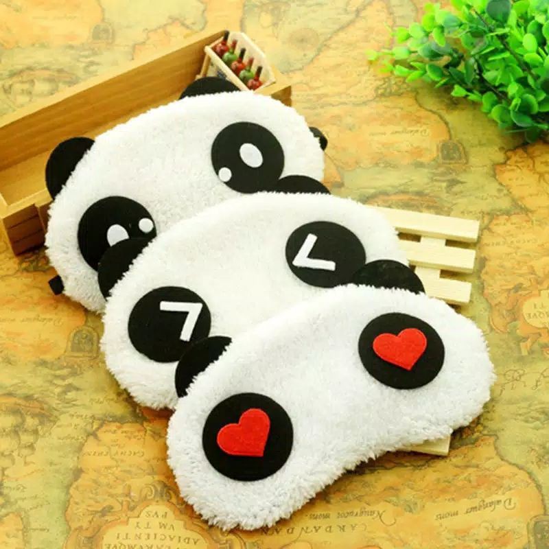 Penutup Mata Tidur Karakter Panda Sleeping Mask Eye Import Penutup Mata Wanita