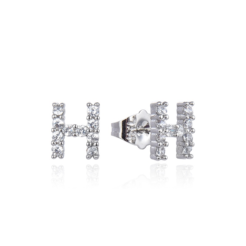 HYL JEWELRY Anting emas batu bata titanium korea tusuk 42e