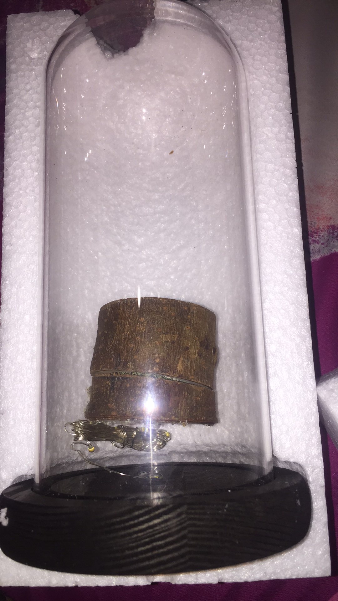 Promo Edelweis Tempat Cincin Ring Box Rustic Wood Slices