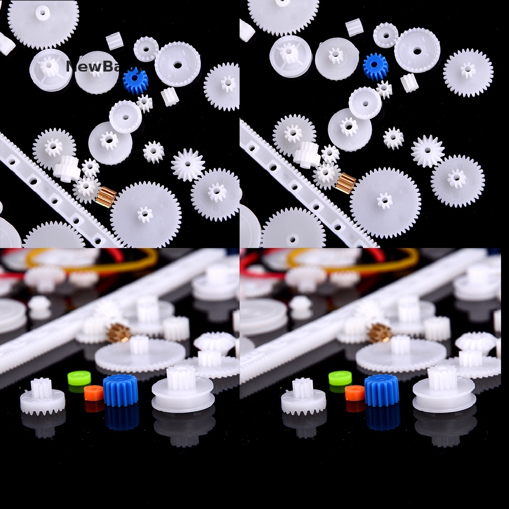 Newbaby 60pcs Roda Gigi Plastik DIY Untuk Rak Pulley