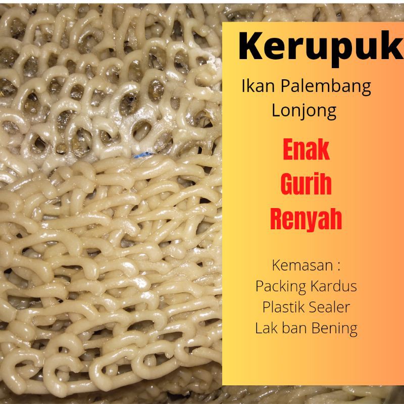 

Kerupuk Ikan Palembang Lonjong Kipas