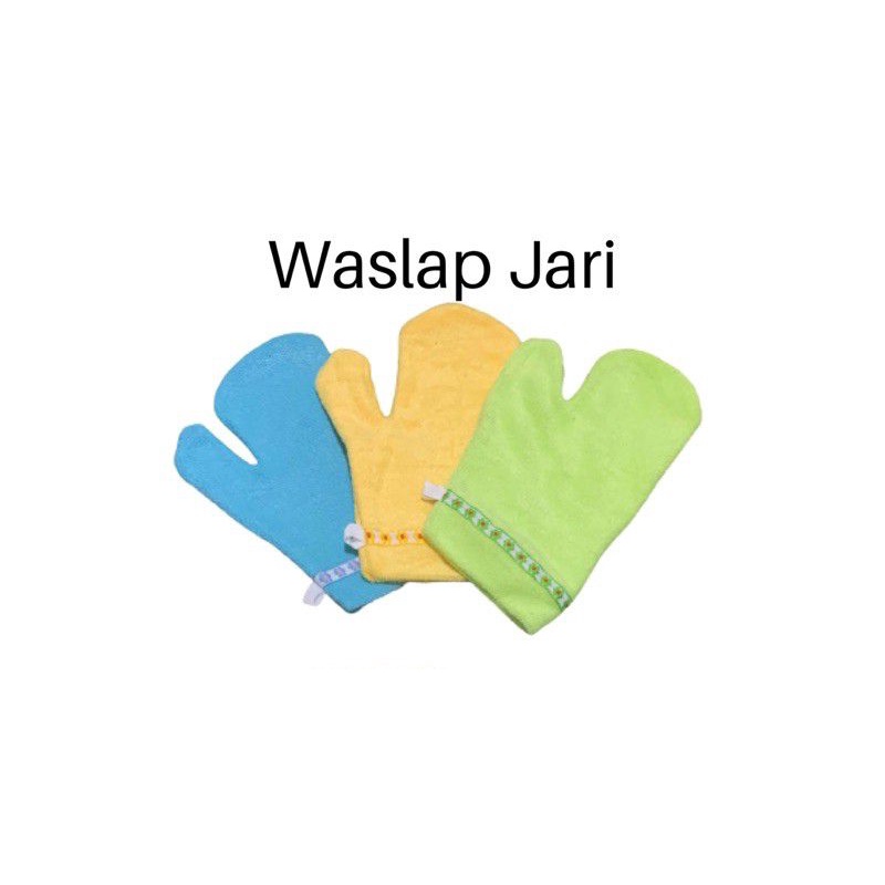 1 Pcs Waslap mandi Bayi Waslap Jari halus