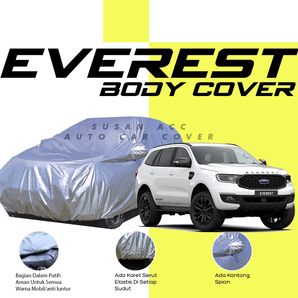 Body Cover Mobil Everest Sarung Mobil everest/innova/kijang innova/innova lama/new innova/innova reborn/innova venturer/pajero/pajero sport/fortuner/fortuner vrz/avanza/mobilio/calya/sigra/brio