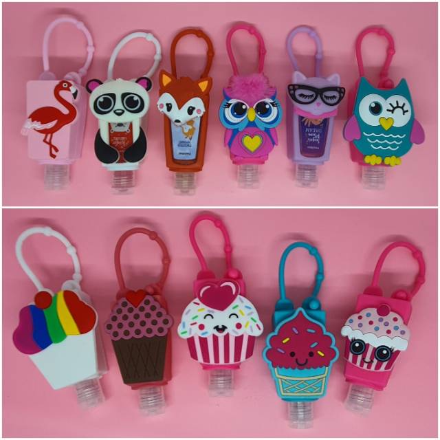 3D Cartoon Holder + Botol Kosong Fashion Gantungan Tas Hand Sanitizer